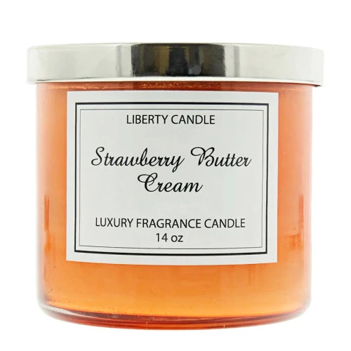 Ароматична свічка Liberty Candles Strawberry Butter Cream для чоловіків та жінок