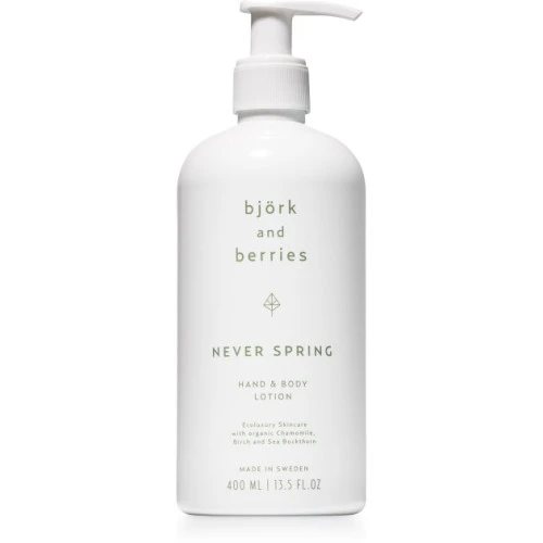 Лосьйон для рук та тіла Bjork & Berries Never Spring для чоловіків та жінок (оригінал)